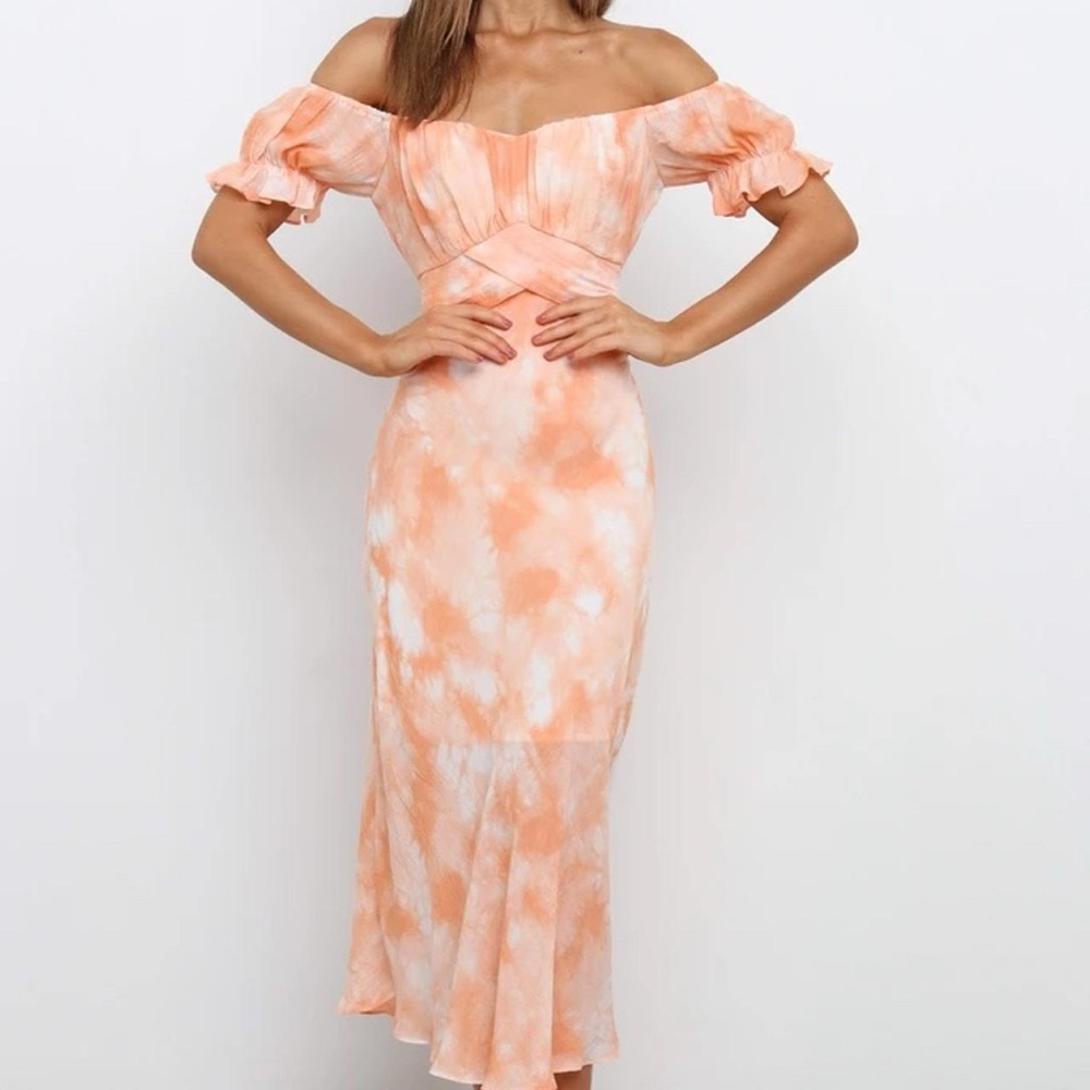 Petal + Pup NWT Jabez Dress Orange White Size 2